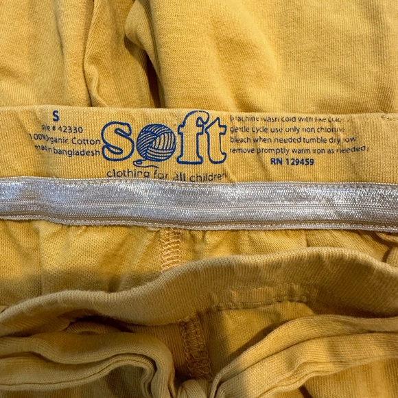 Cute yellow “sweat”-pants, size S - Picture 4 of 7
